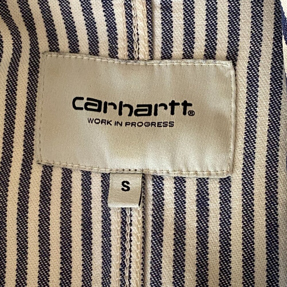 Carhartt Work In Progress Blue and White Striped Tara Coveralls - Picture 3 of 5